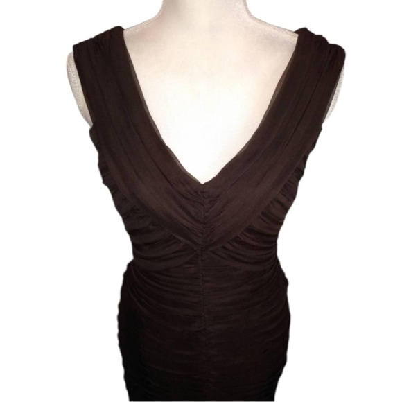 Tadashi Collection Elegant 100% Silk Tiered Cocktail Old Money Party Dress 10P - Picture 2 of 12